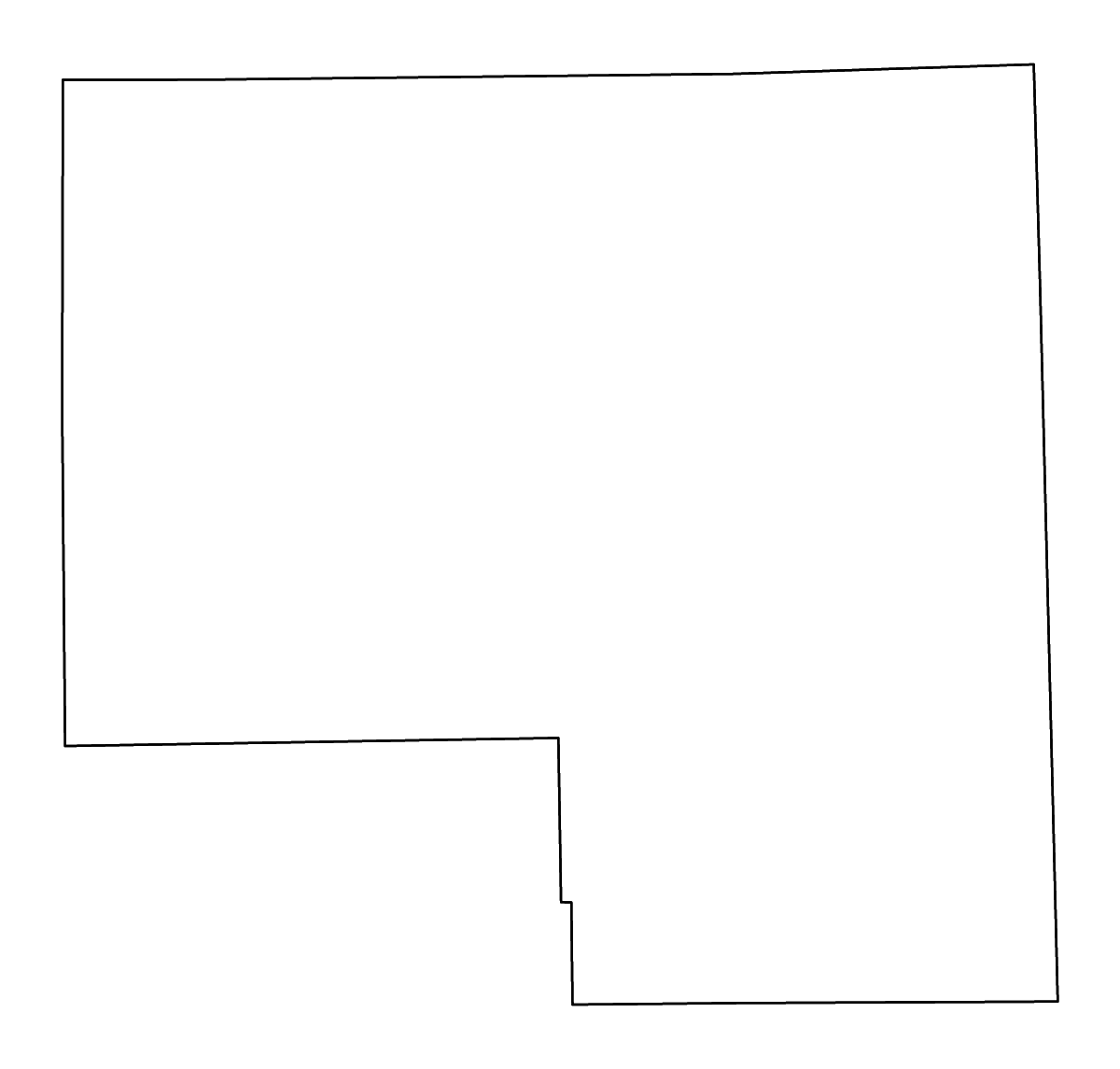 Mapa de contorno de Livingston, Illinois con ríos.