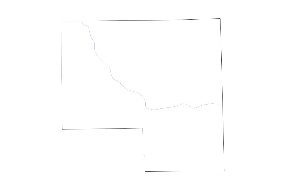 Carte de Livingston, Illinois de type contour et rivières pour Amérique du Nord, montrant contour et rivières avec des limites nettes.