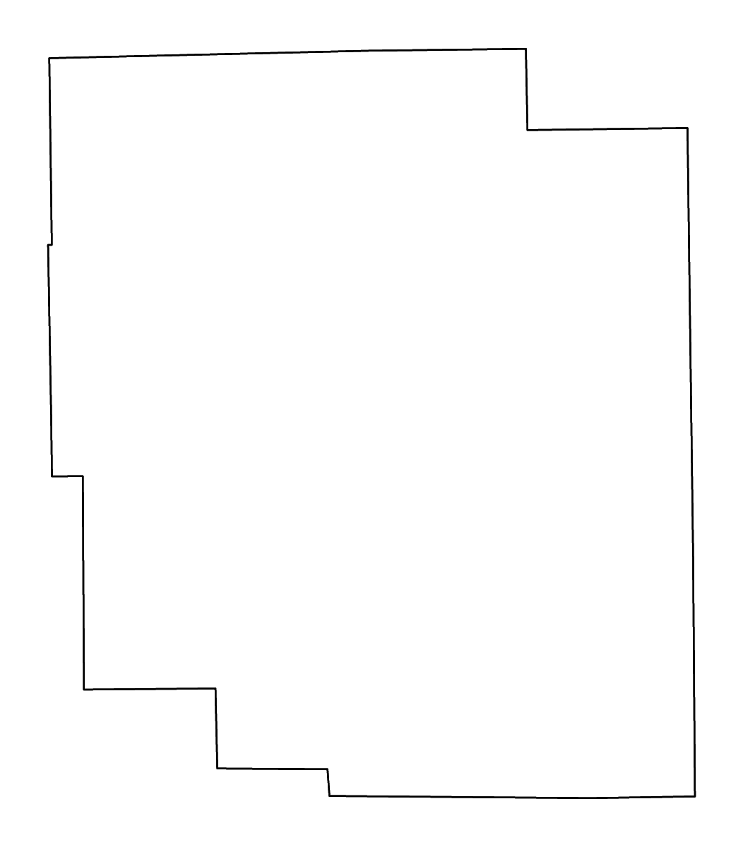 Carte de contour de Logan, Illinois avec rivières.