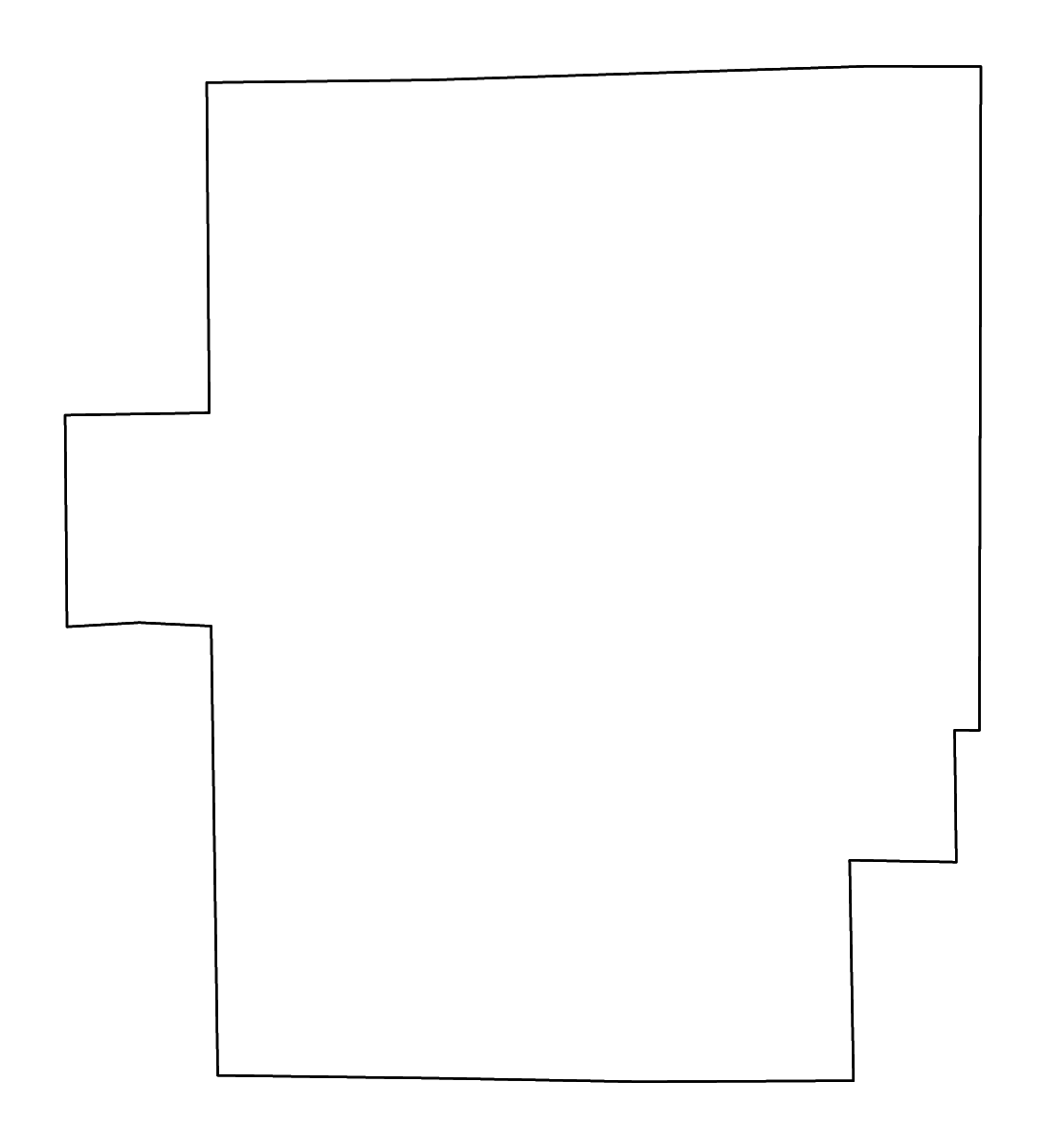 Mapa de contorno de Macon, Illinois con ríos.