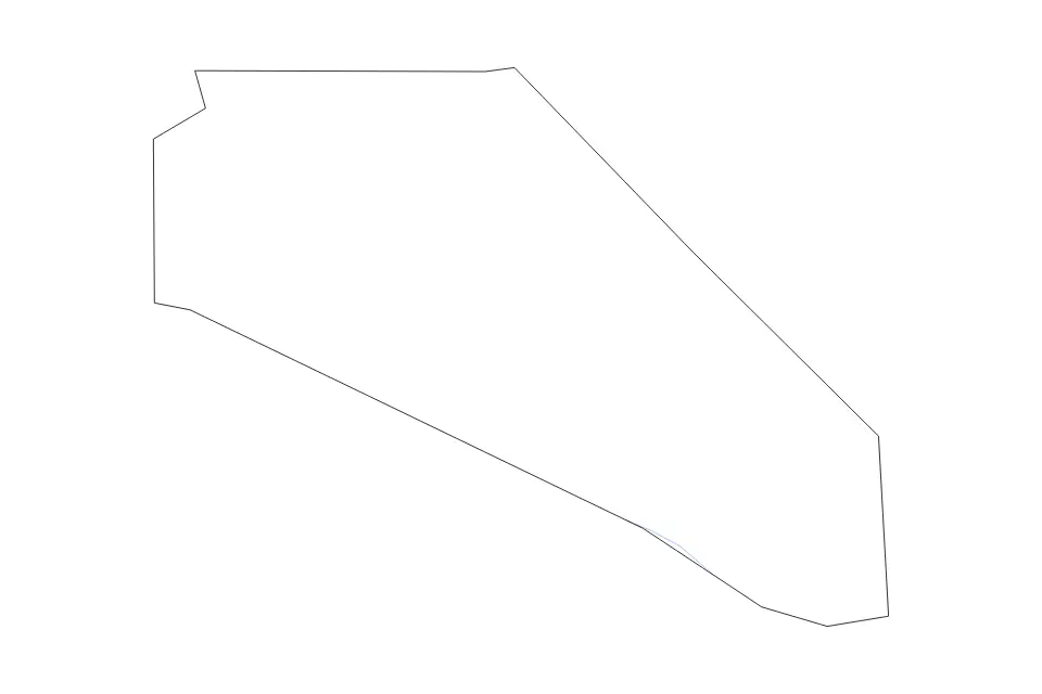 Outline map of Massac County, Illinois with subdivision borders and rivers.