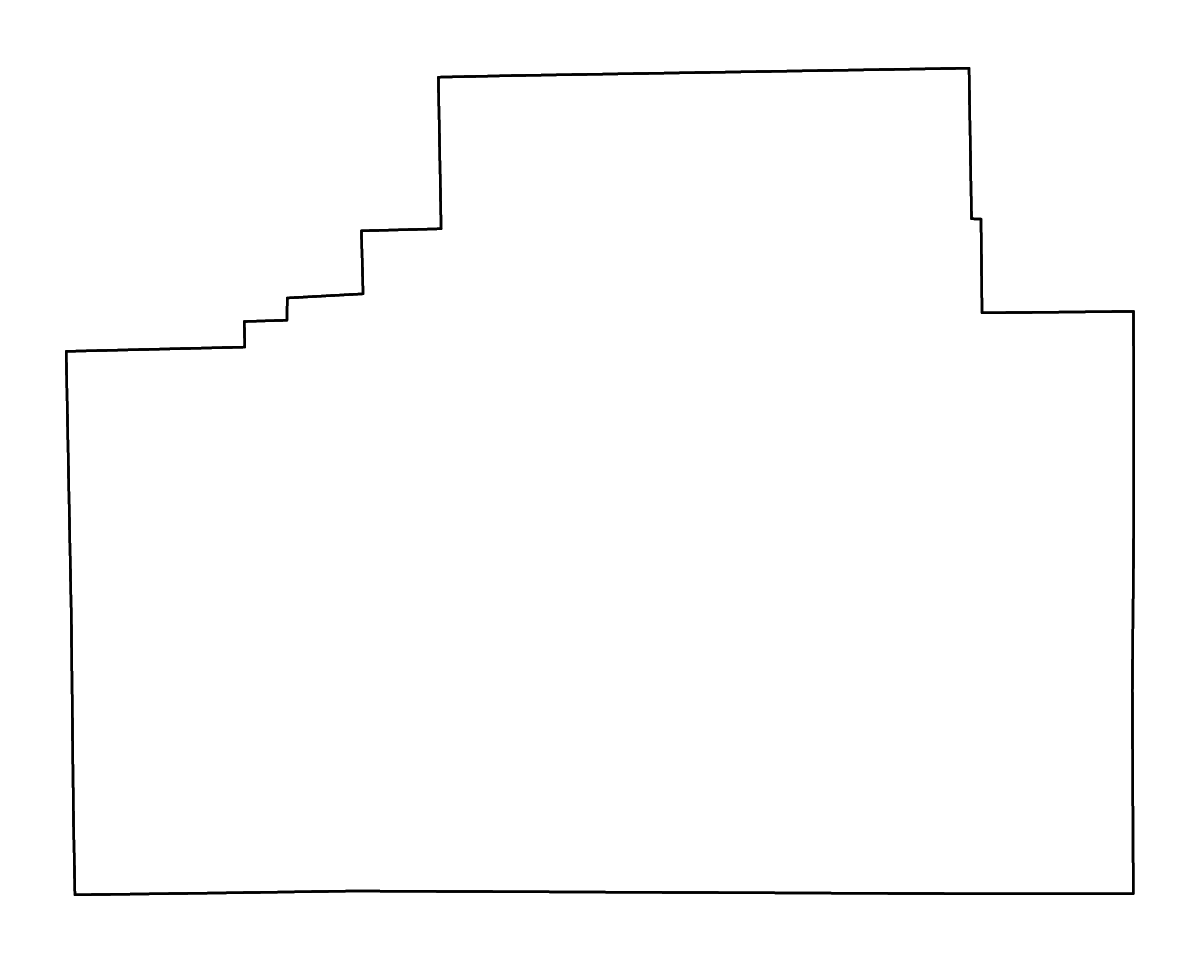 Mapa de contorno de McLean, Illinois con ríos.