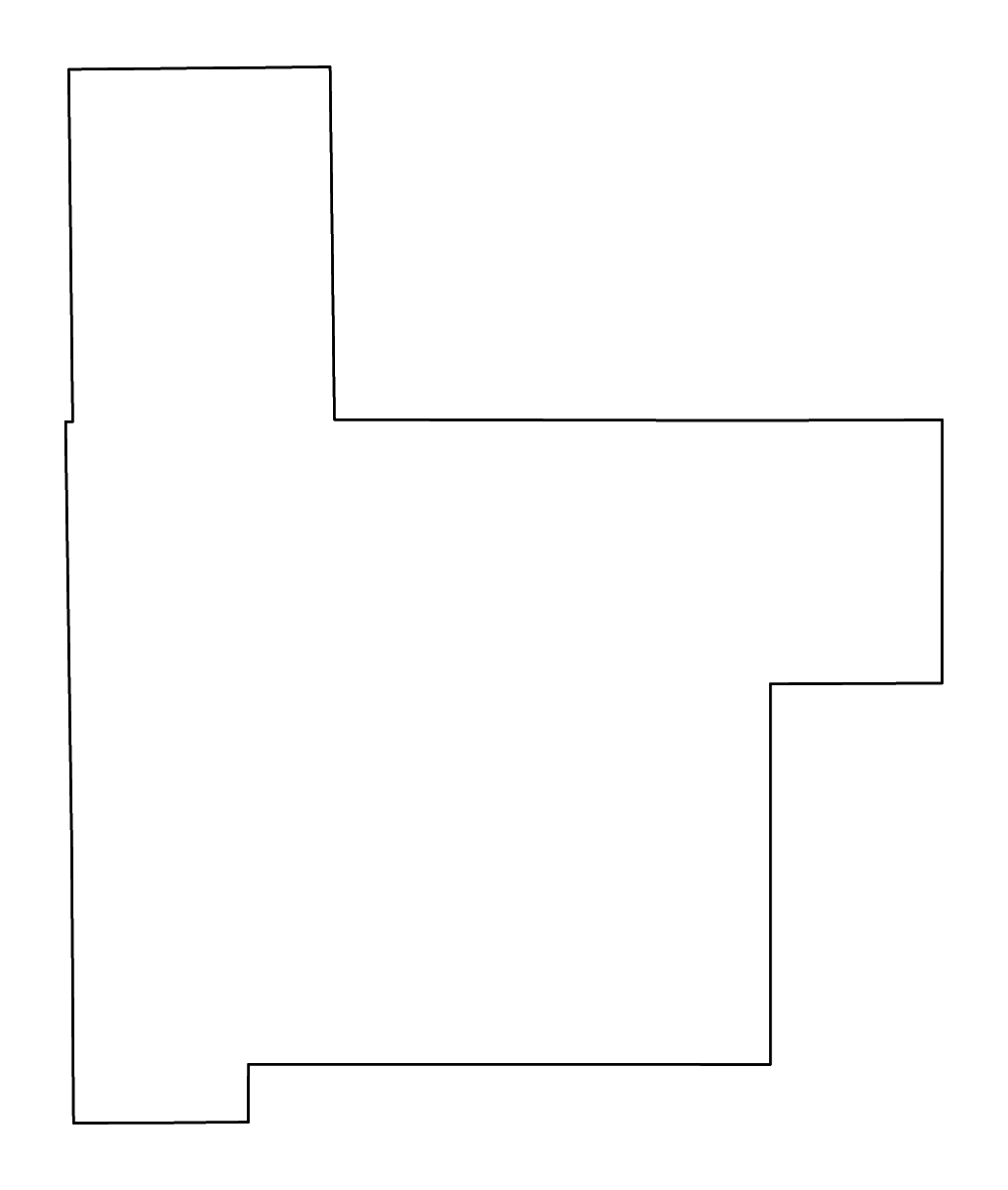 Mapa de contorno de Montgomery, Illinois con ríos.