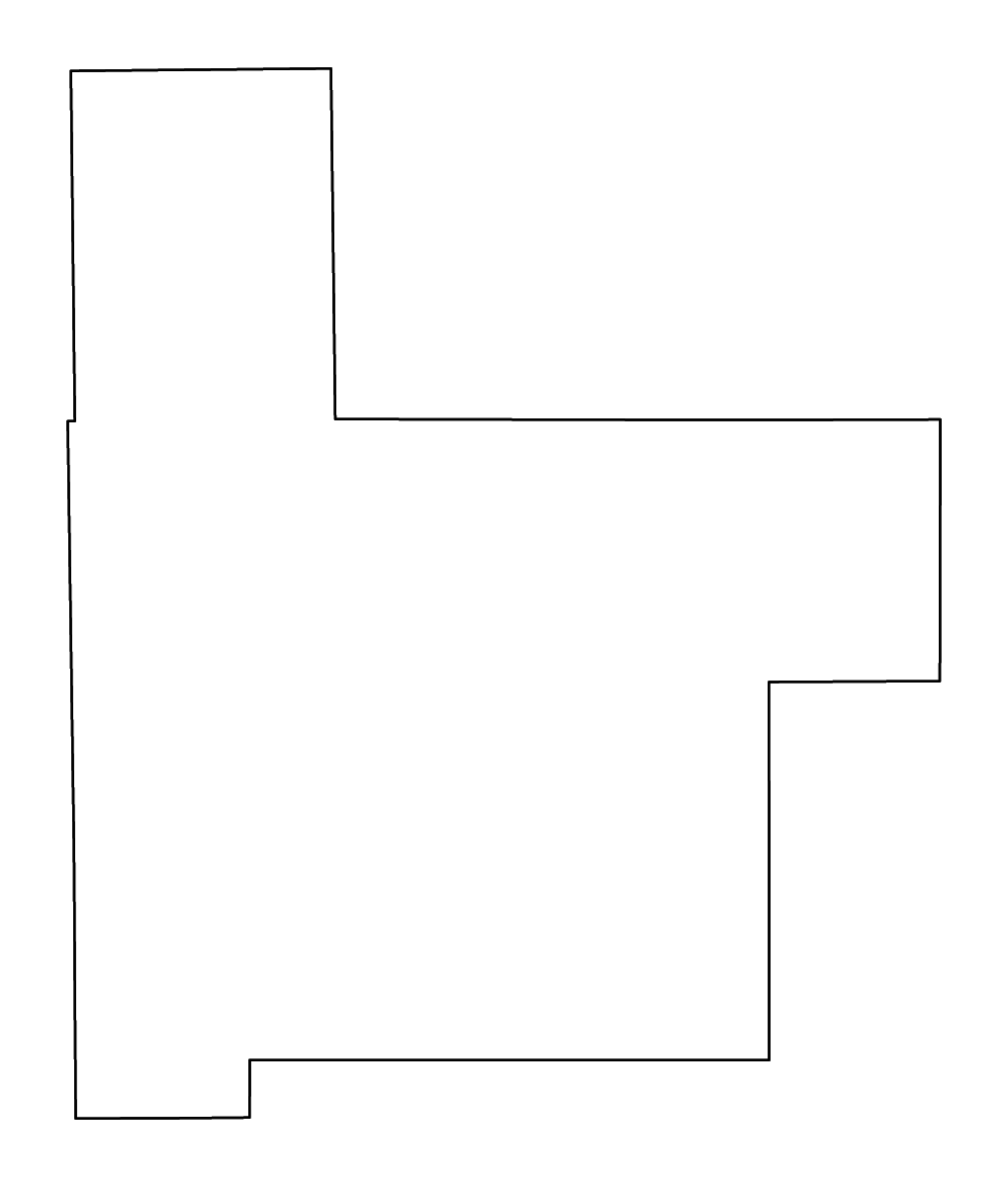 Mapa de contorno de Montgomery, Illinois con ríos.