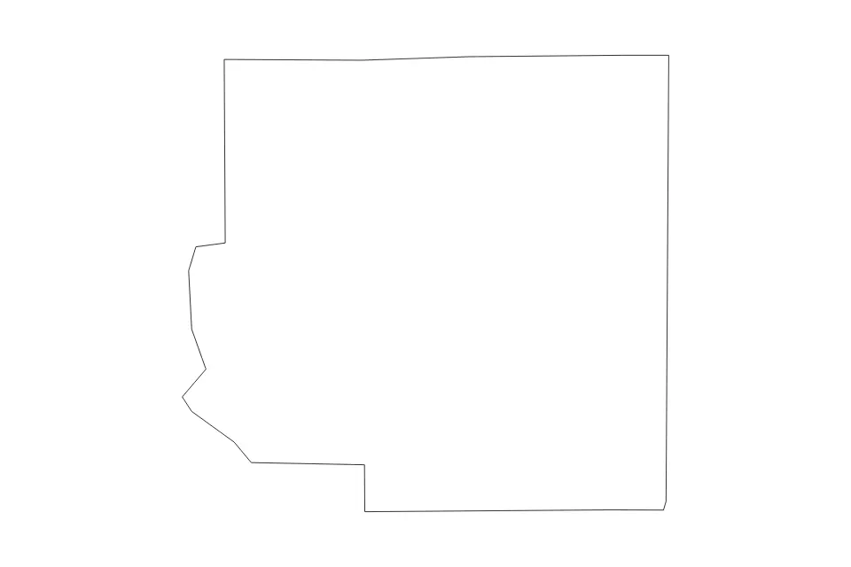Carte de Richland, Illinois de type contour pour Amérique du Nord, montrant contour avec des limites nettes.