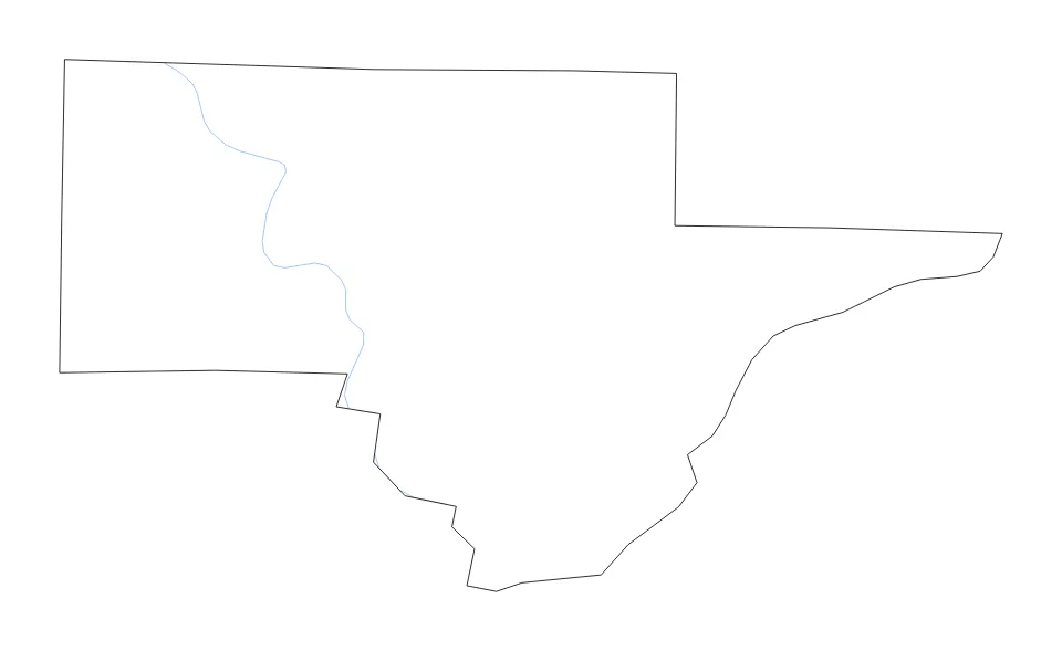 Schuyler outline map preview