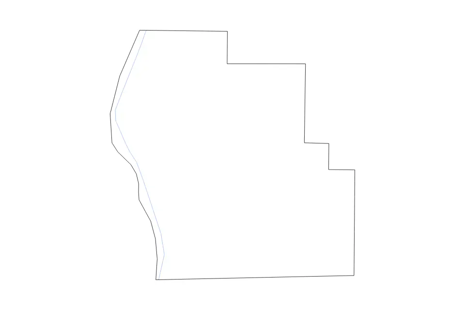 Carte de Scott, Illinois de type contour et rivières pour Amérique du Nord, montrant contour et rivières avec des limites nettes.