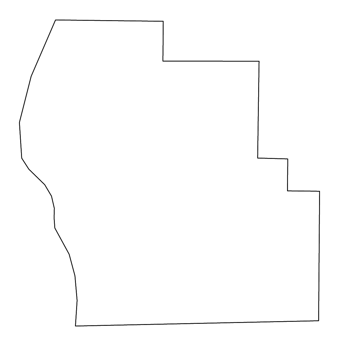 Mapa de contorno de Scott, Illinois con ríos.