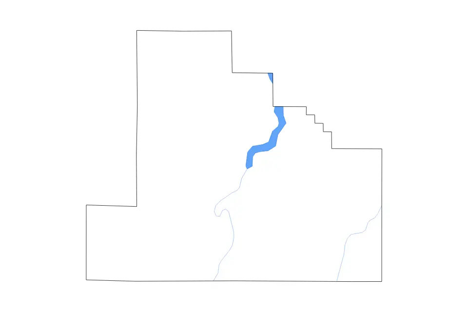 Carte de Shelby, Illinois de type contour, lacs et rivières pour Amérique du Nord, montrant contour, lacs et rivières avec des éléments hydrographiques comme Lake Shelbyville.