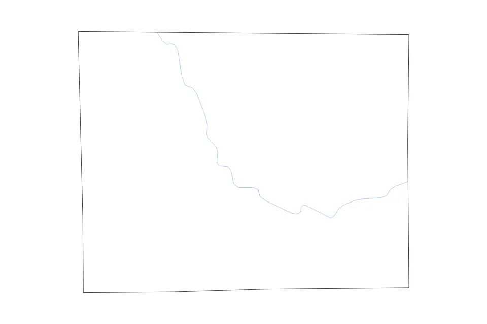 Outline map of Stephenson County, Illinois with subdivision borders and rivers.