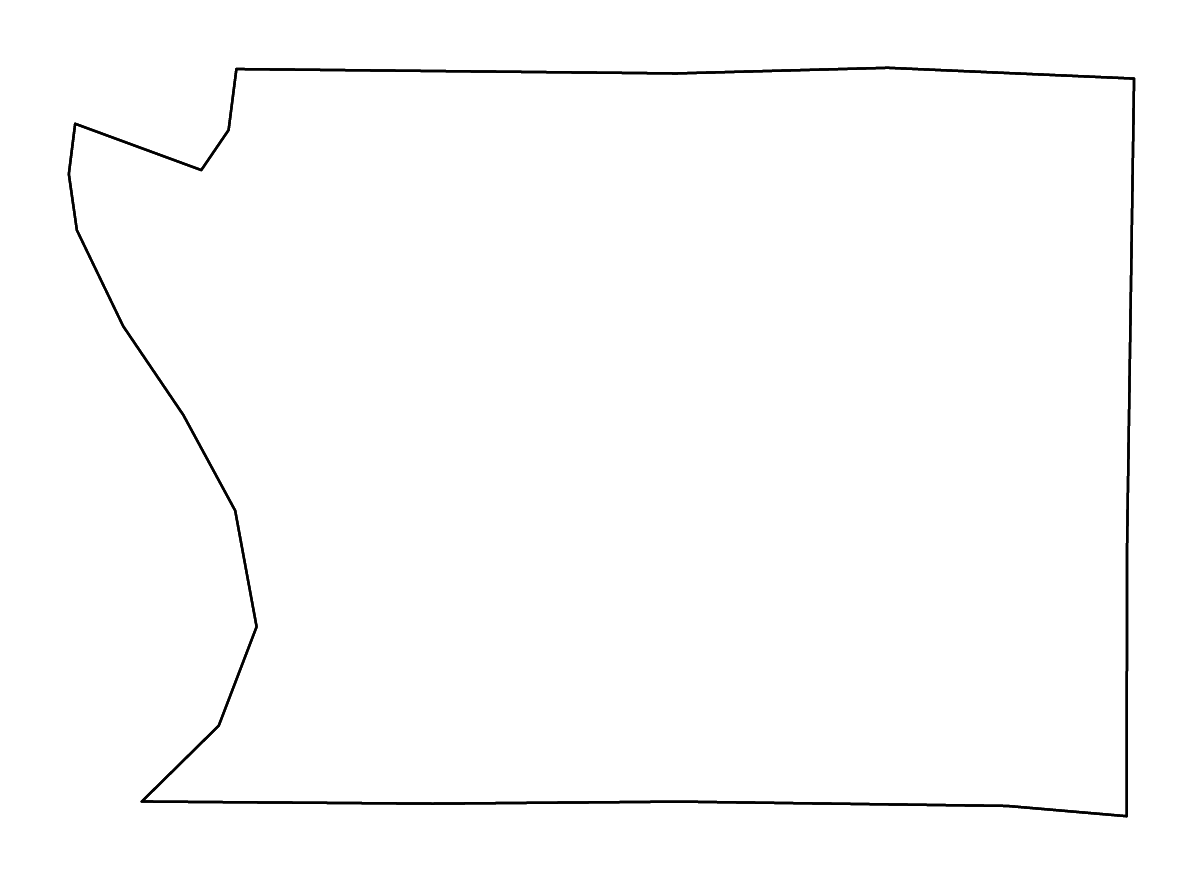 Mapa de contorno de Union, Illinois con ríos.