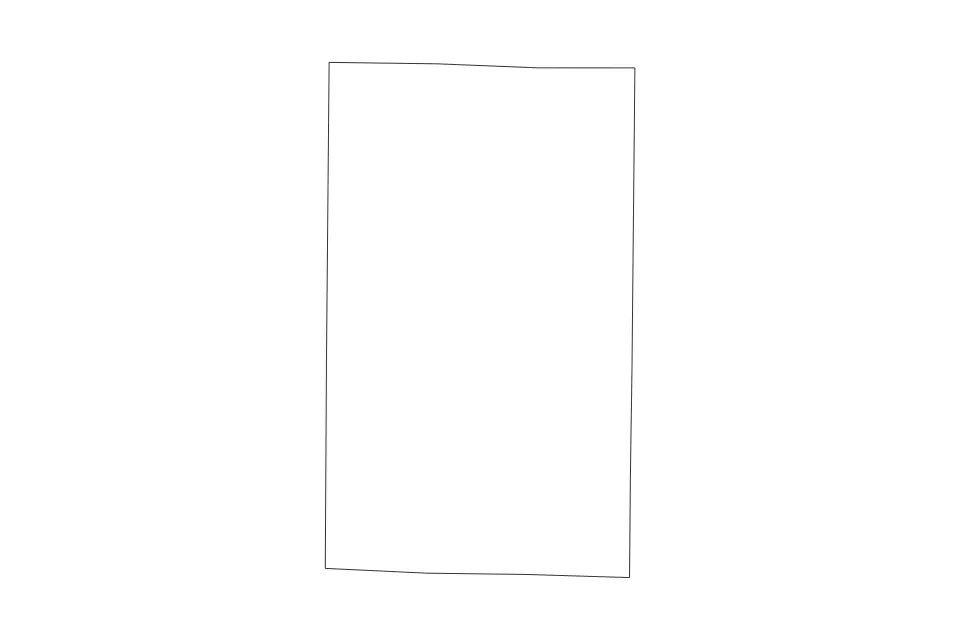 Outline map of Warren County, Illinois with subdivision borders.