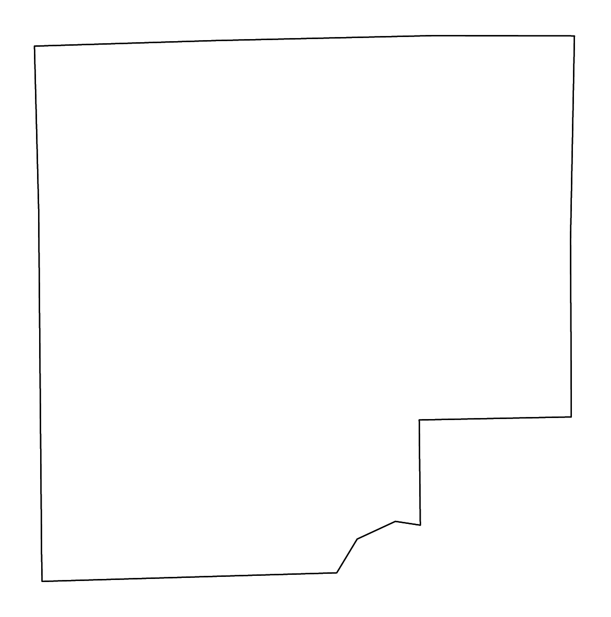 Mapa de contorno de Bartholomew, Indiana con ríos.