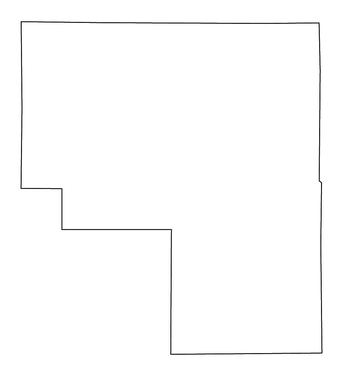 Mapa de contorno de Cass, Indiana con ríos.