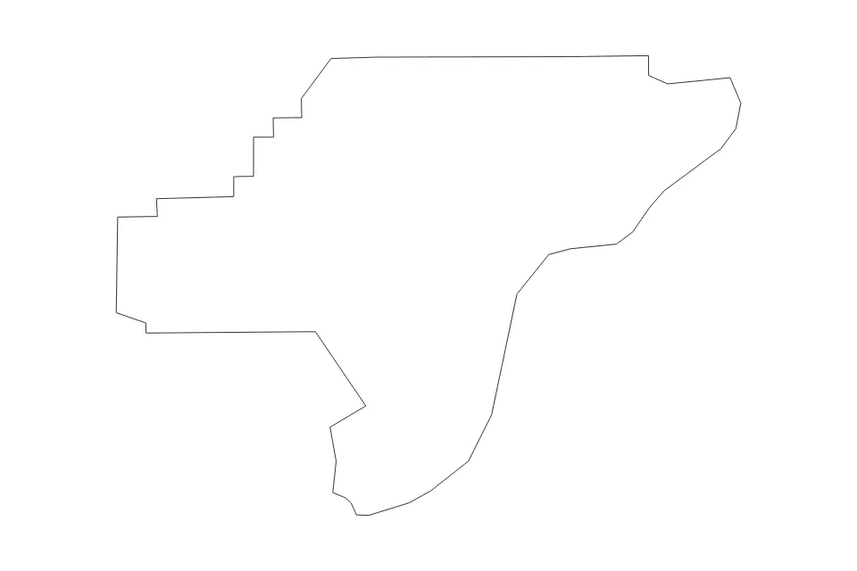 Carte de Clark, Indiana de type contour pour Amérique du Nord, montrant contour avec des limites nettes.