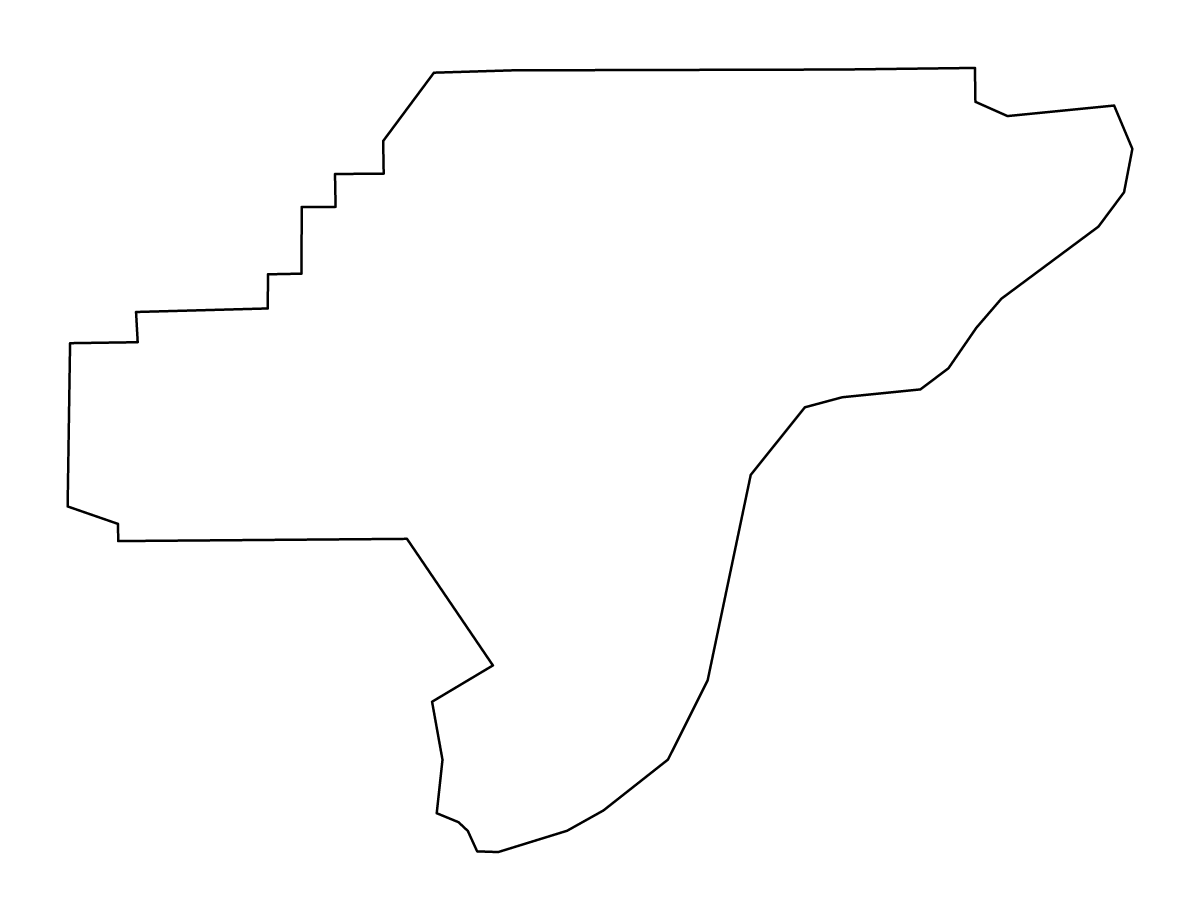 Mapa de contorno de Clark, Indiana.