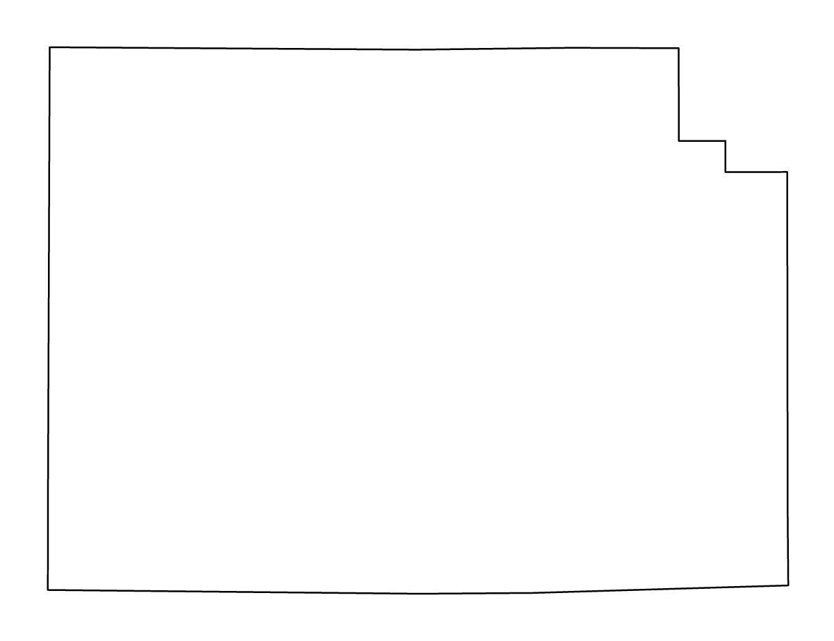 Mapa de contorno de Clinton, Indiana.