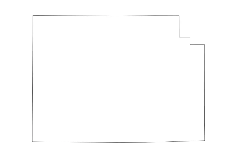 Carte de Clinton, Indiana de type contour pour Amérique du Nord, montrant contour avec des limites nettes.