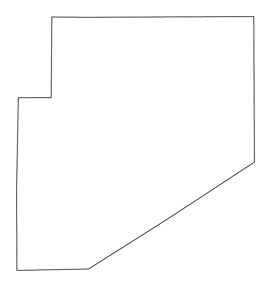 Mapa de contorno de Decatur, Indiana con ríos.