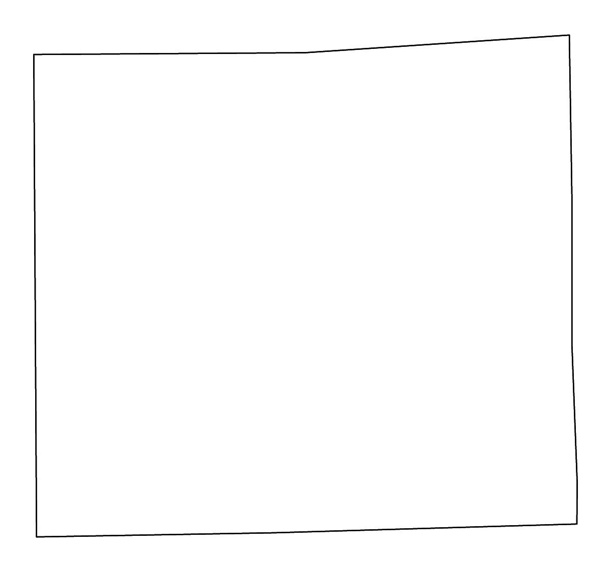 Mapa de contorno de DeKalb, Indiana con ríos.