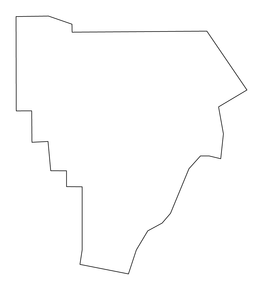 Mapa de contorno de Floyd, Indiana.