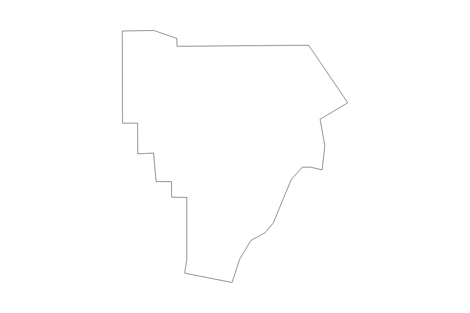 Carte de Floyd, Indiana de type contour pour Amérique du Nord, montrant contour avec des limites nettes.