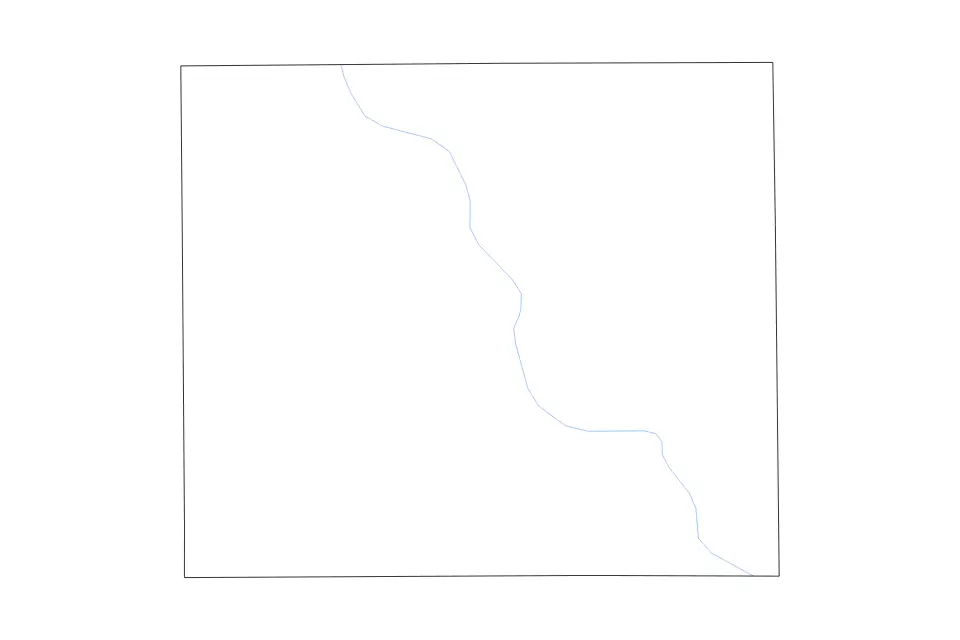 Mapa de Grant, Indiana de tipo contorno y ríos para América del Norte, con contorno y ríos con límites limpios.