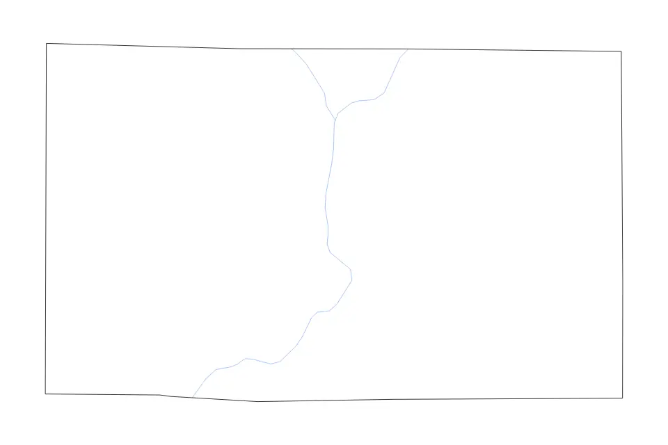 Mapa de Greene, Indiana de tipo contorno y ríos para América del Norte, con contorno y ríos con límites limpios.