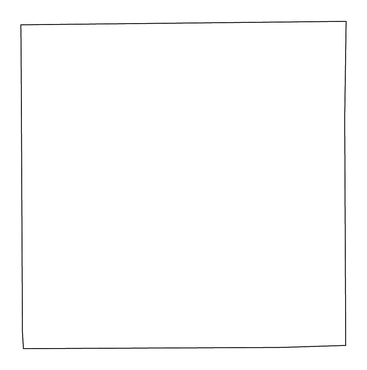 Mapa de contorno de Hamilton, Indiana con ríos.
