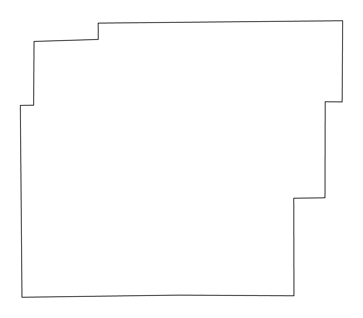Carte de contour de Hancock, Indiana.