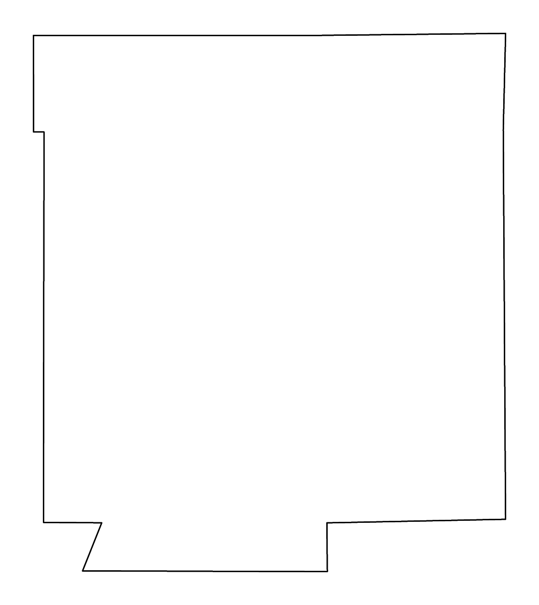 Mapa de contorno de Hendricks, Indiana con ríos.