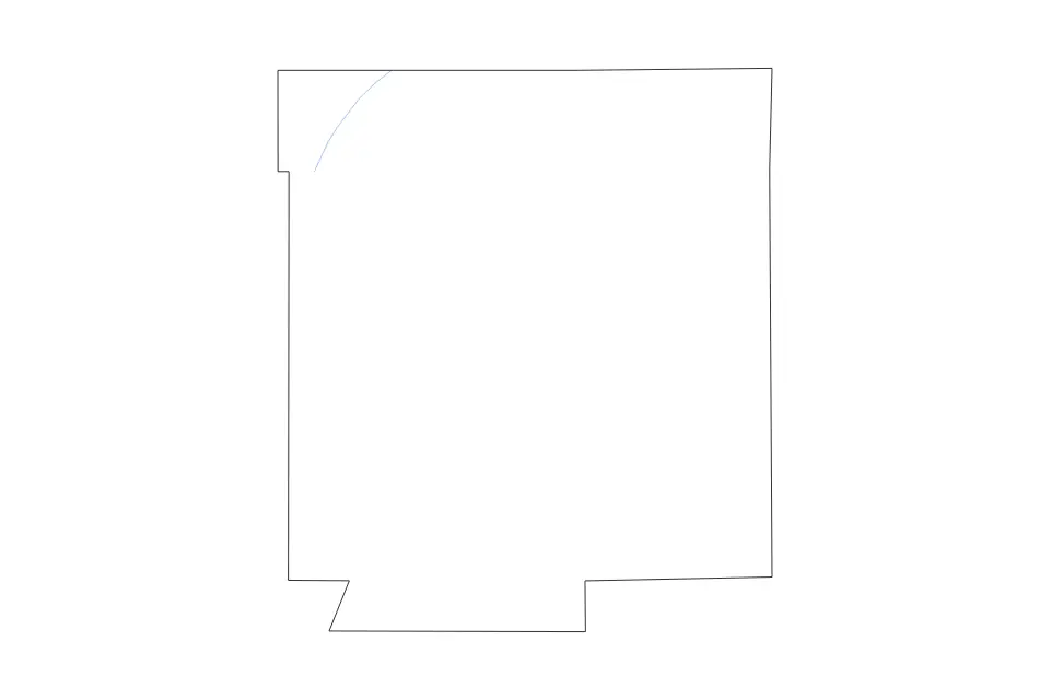 Outline map of Hendricks County, Indiana with subdivision borders and rivers.