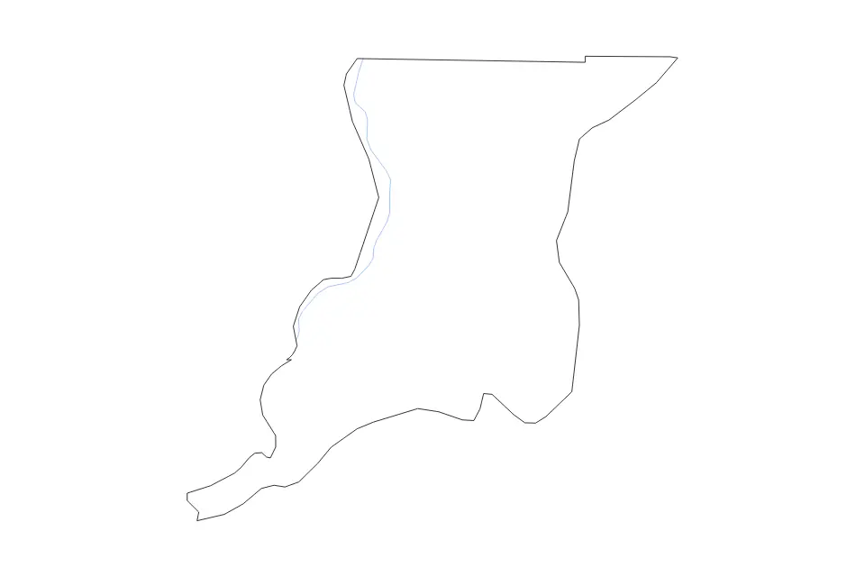 Carte de Knox, Indiana de type contour et rivières pour Amérique du Nord, montrant contour et rivières avec des limites nettes.