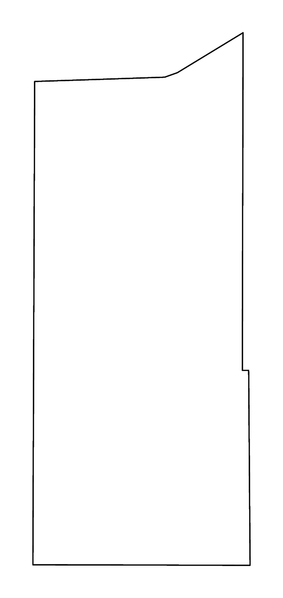 Mapa de contorno de Newton, Indiana con ríos.