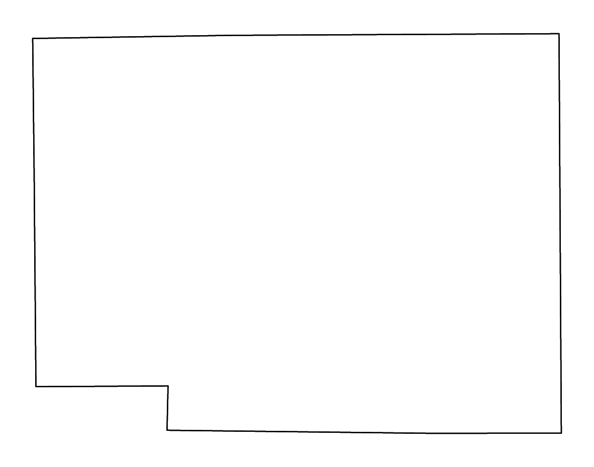Mapa de contorno de Noble, Indiana con ríos.
