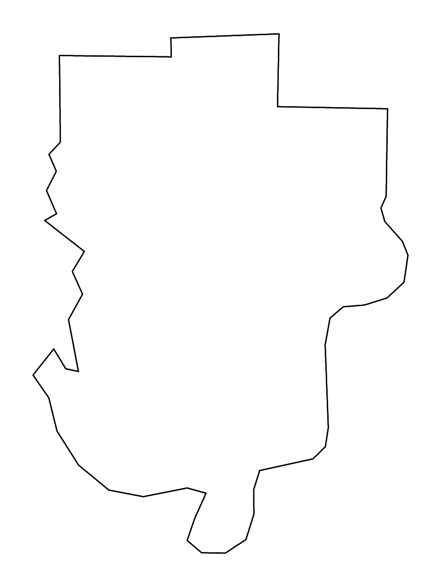 Carte de contour de Perry, Indiana avec rivières.