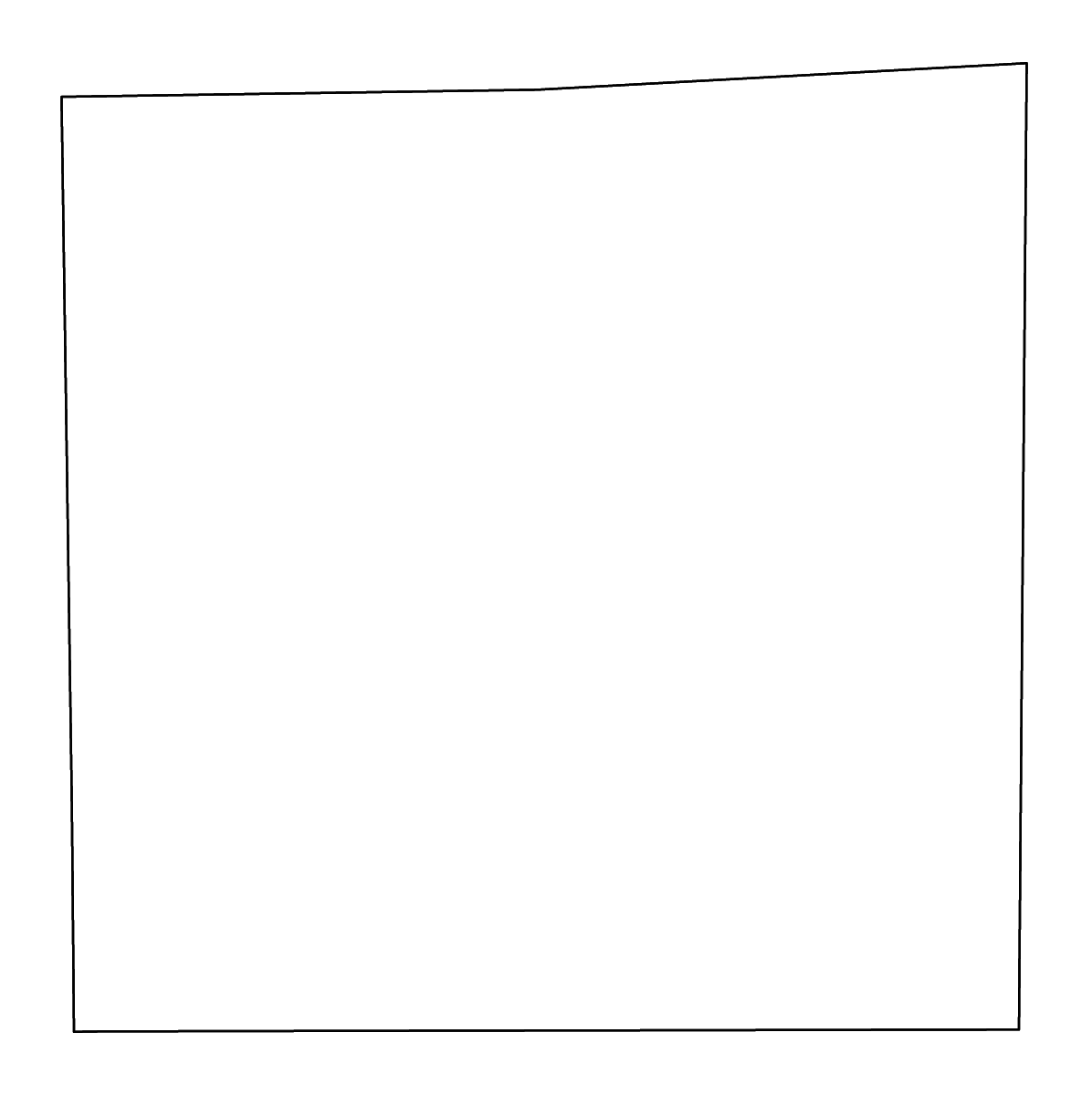 Mapa de contorno de Randolph, Indiana con ríos.