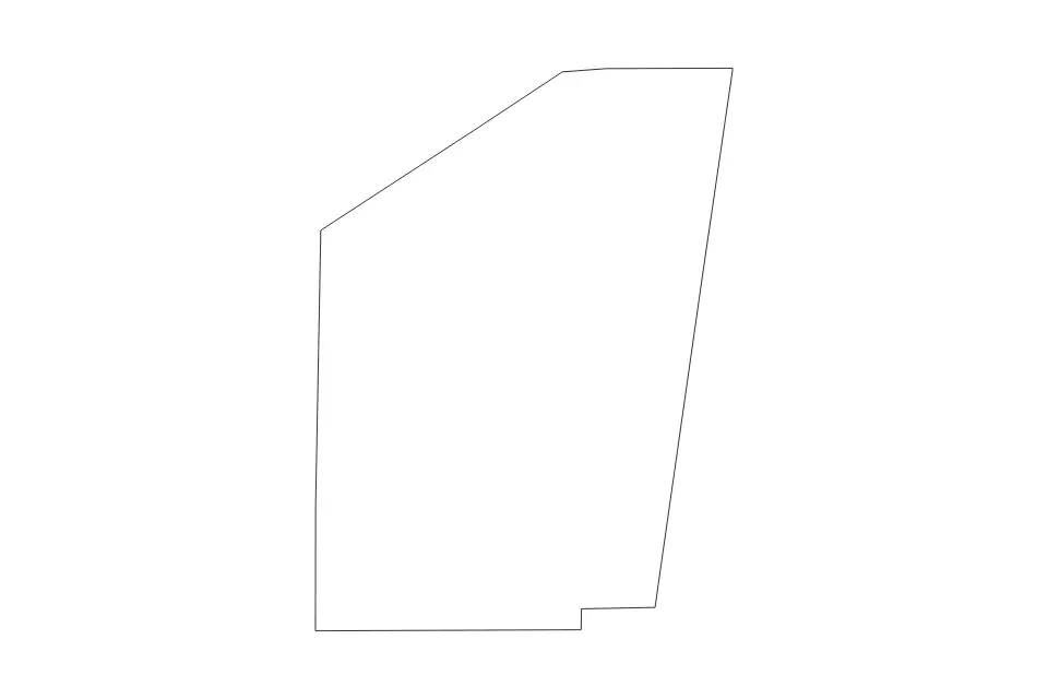 Outline map of Ripley County, Indiana with subdivision borders.