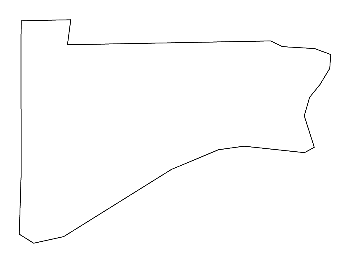 Mapa de contorno de Switzerland, Indiana con ríos.