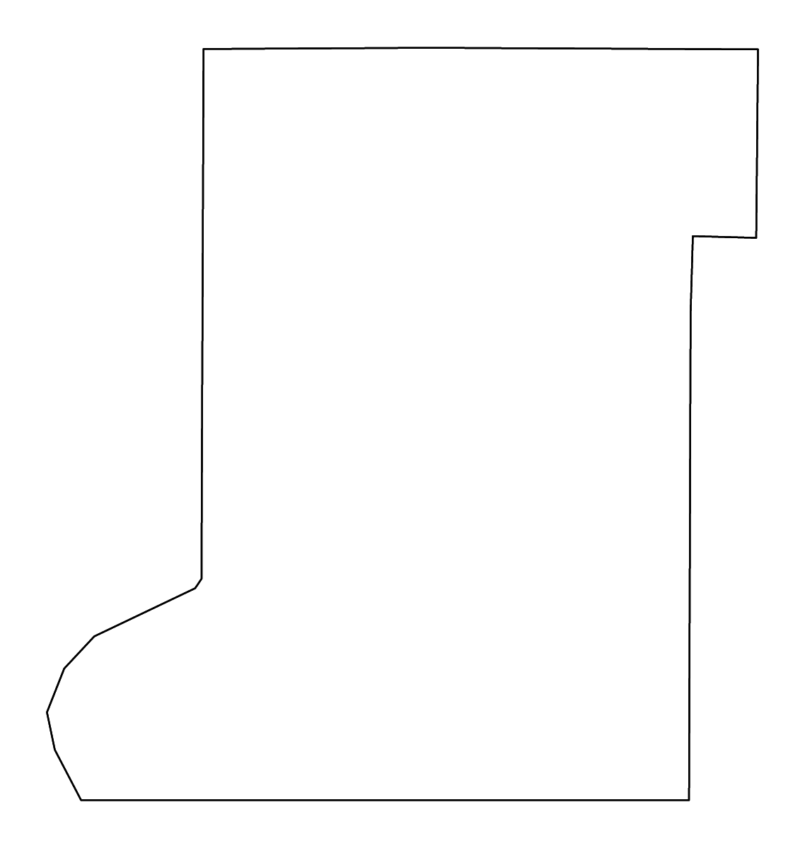 Mapa de contorno de Vigo, Indiana con ríos.