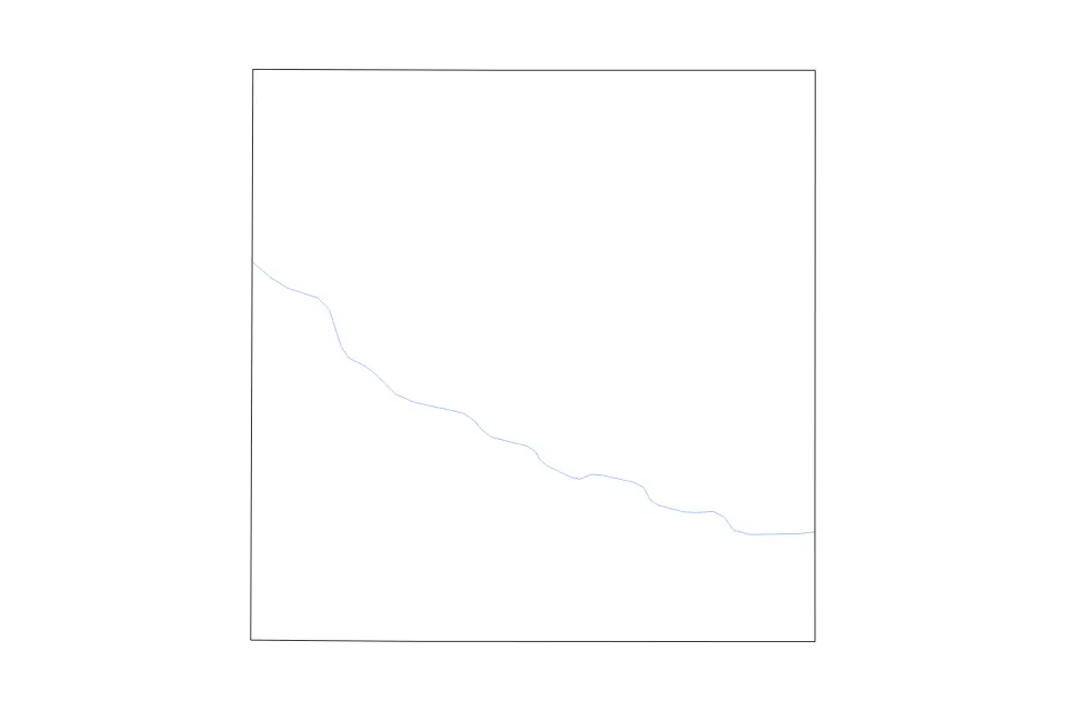 Outline map of Butler County, Iowa with subdivision borders and rivers.