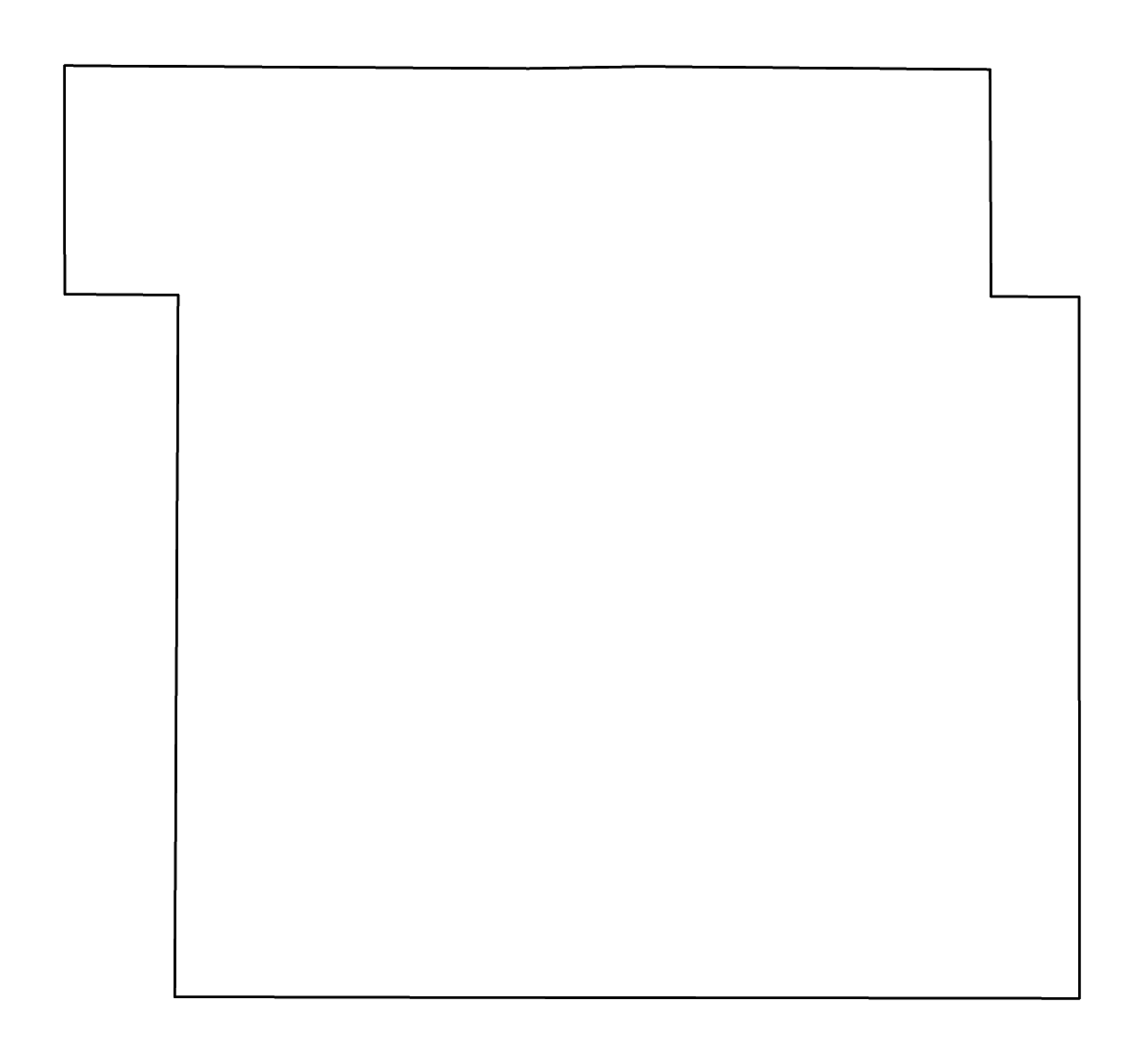 Mapa de contorno de Calhoun, Iowa con ríos.