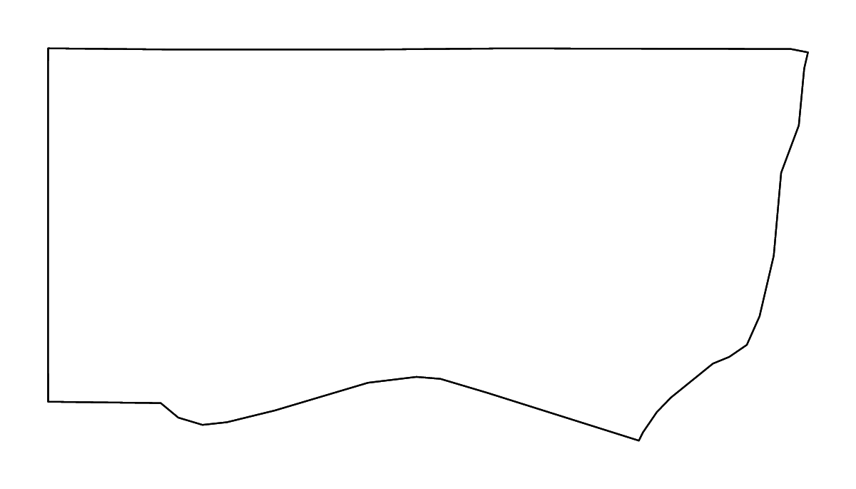 Mapa de contorno de Clinton, Iowa con ríos.