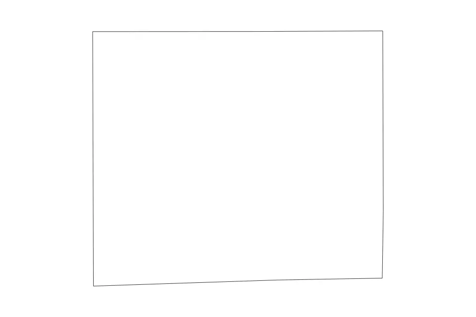 Outline map of Davis County, Iowa with subdivision borders.