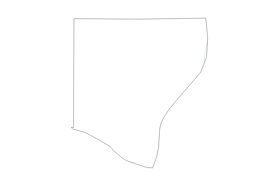 Mapa de Des Moines, Iowa de tipo contorno y ríos para América del Norte, con contorno y ríos con límites limpios.