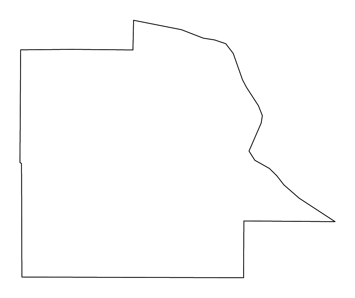 Mapa de contorno de Dubuque, Iowa con ríos.