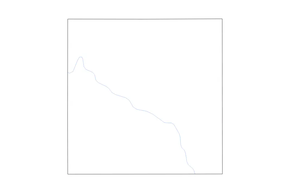Outline map of Greene County, Iowa with subdivision borders and rivers.