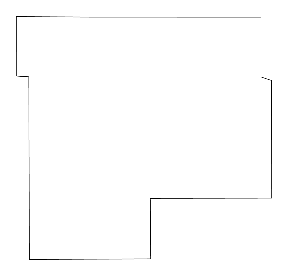 Carte de contour de Grundy, Iowa.