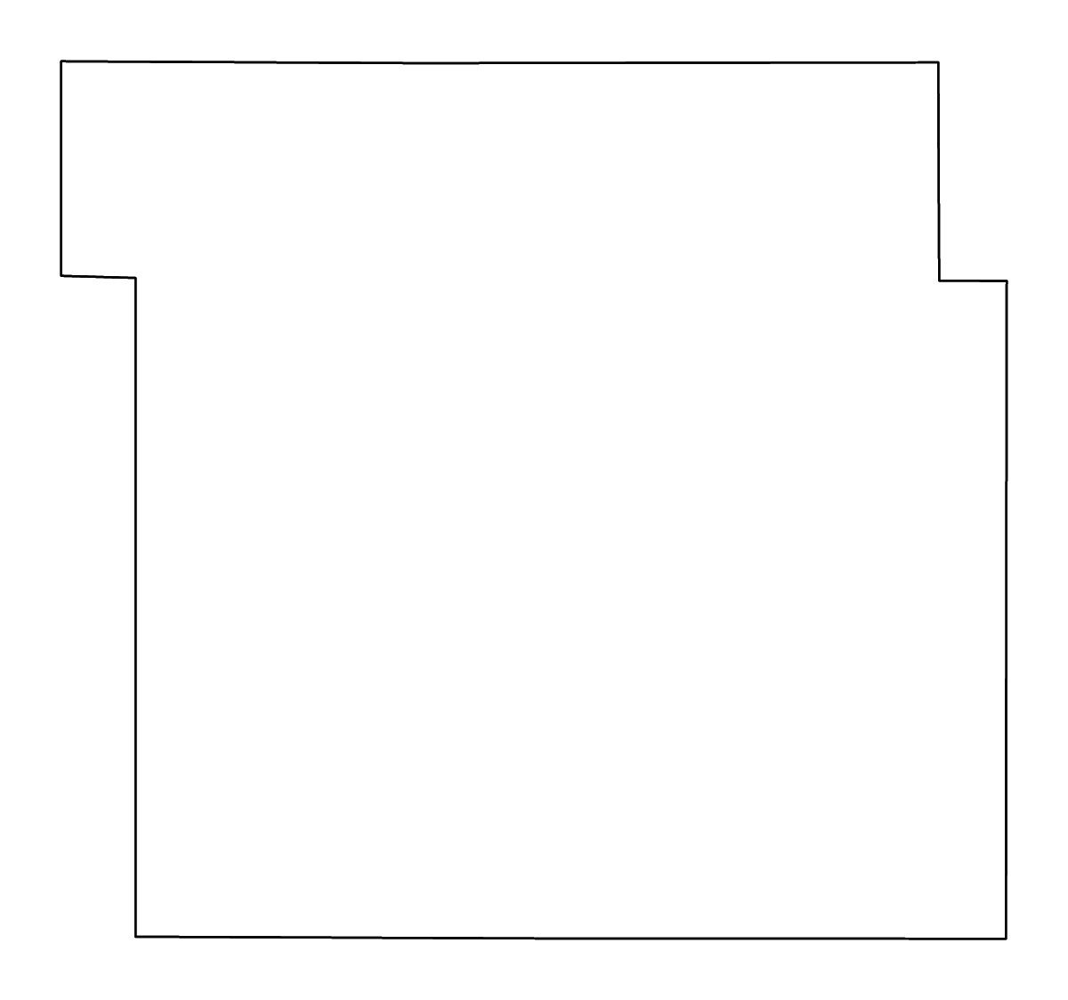 Mapa de contorno de Hamilton, Iowa con ríos.