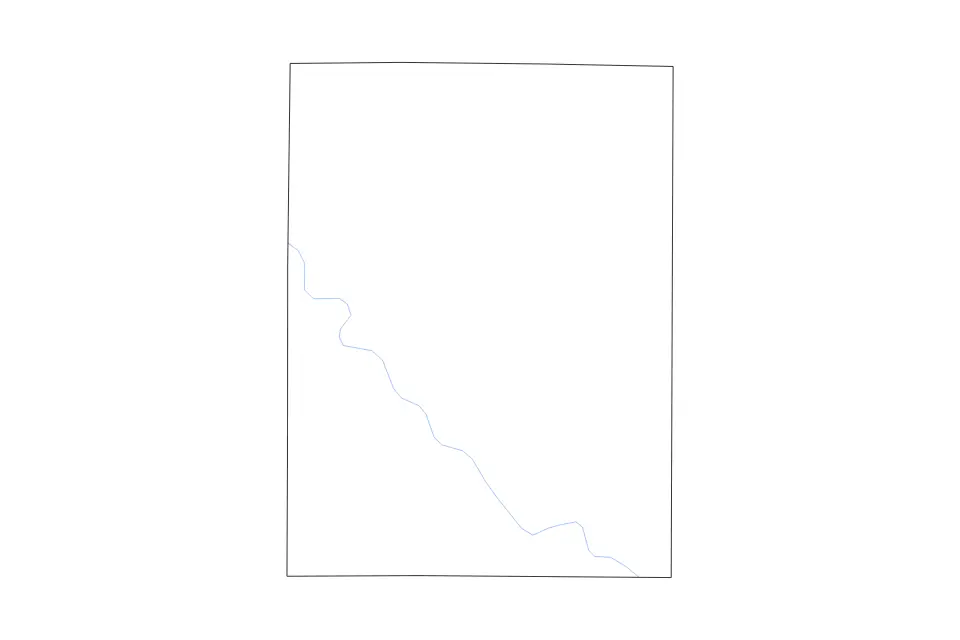 Mapa de Henry, Iowa de tipo contorno y ríos para América del Norte, con contorno y ríos con límites limpios.